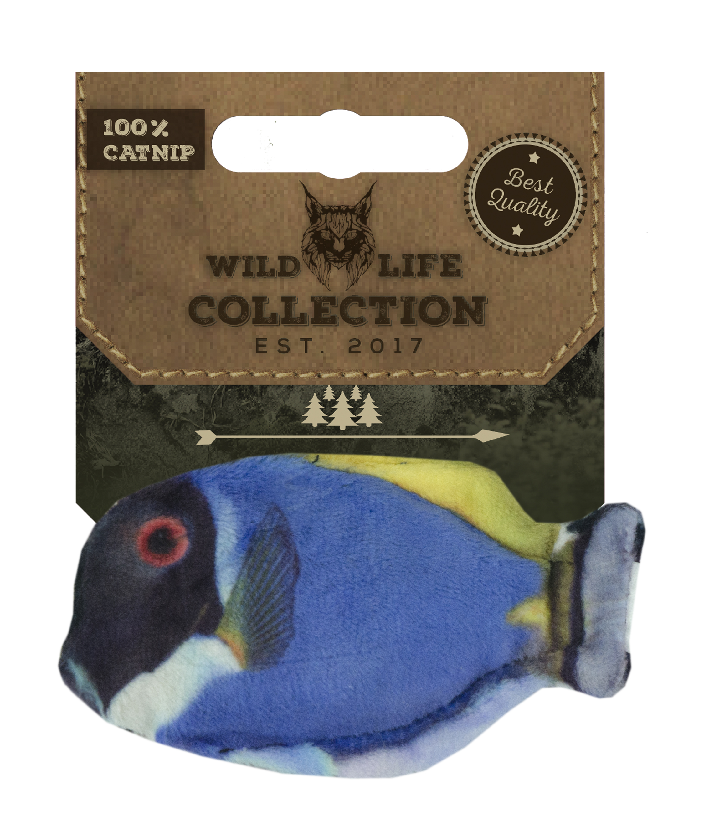 Wild Life Collection Cat Blauwe Doktersvis kattenspeeltje met kattenkruid