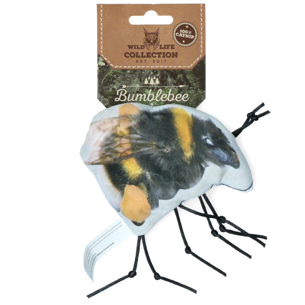 Wild Life Collection Cat Hummel Katzenspielzeug mit Katzenminze
