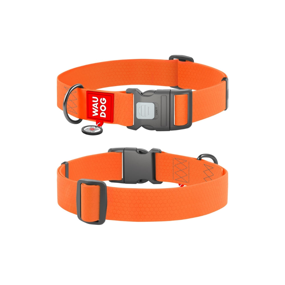 Waudog Waterproof halsband Collartex Small 35 cm Oranje