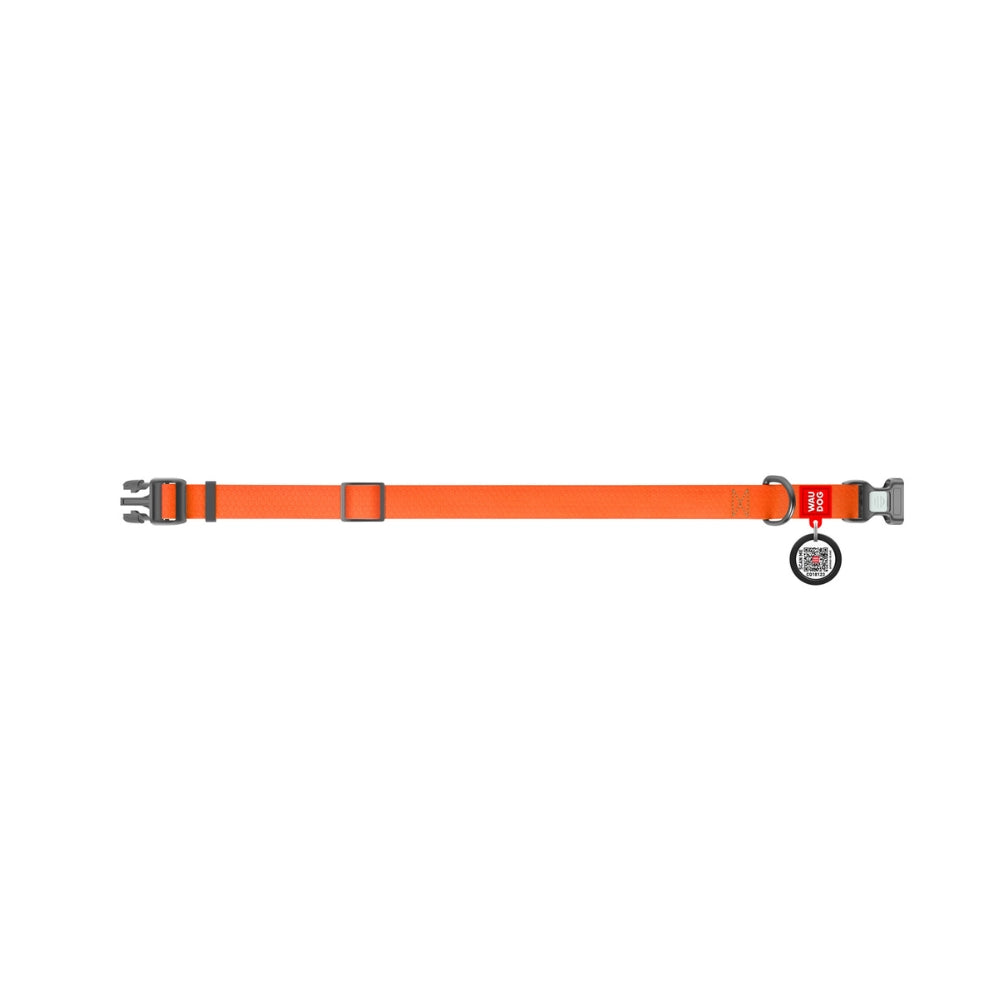 Waudog Waterproof halsband Collartex Zwart M 40 cm