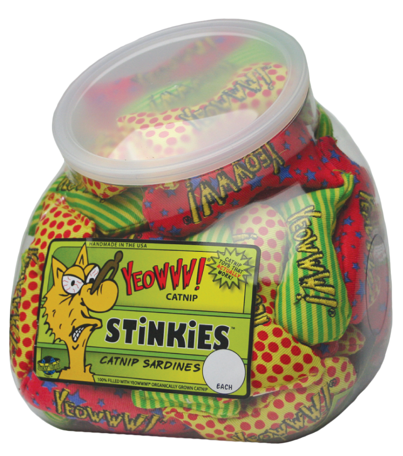 Yeowww! Fishbowl of Stinkies 51 petits poissons à l'herbe à chat