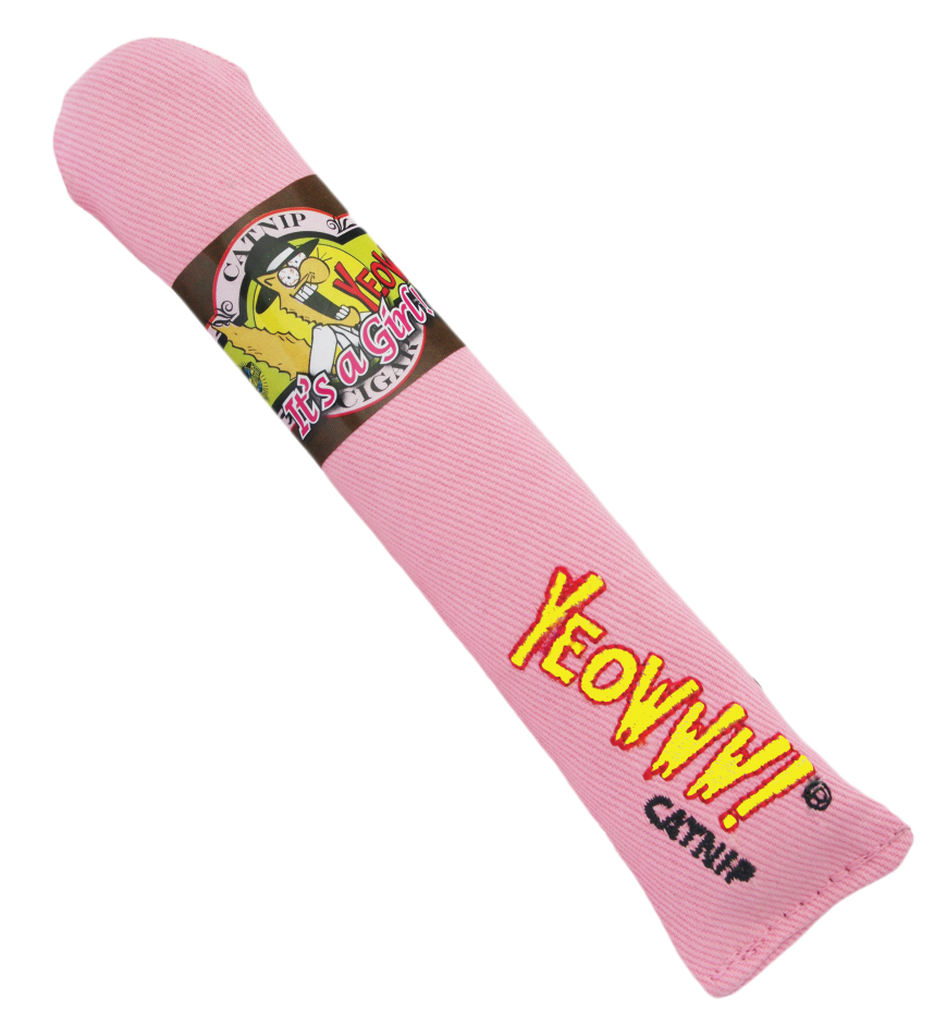 Yeowww! Cigar Katzenminze-Spielzeug Rosa 18 cm