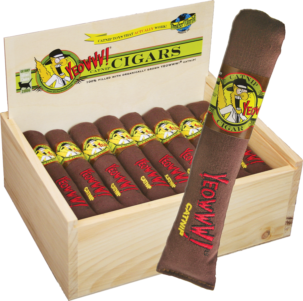 Yeowww! Cigar Box Classic 24 Katzenminze-Zigarren Katzenspielzeuge