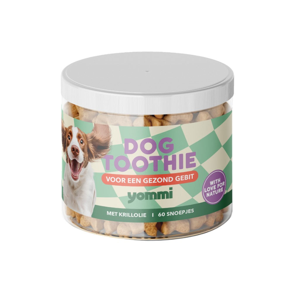 Yommi Dog Toothie hond verzorgingsproduct gebitsverzorging 60 supplementen
