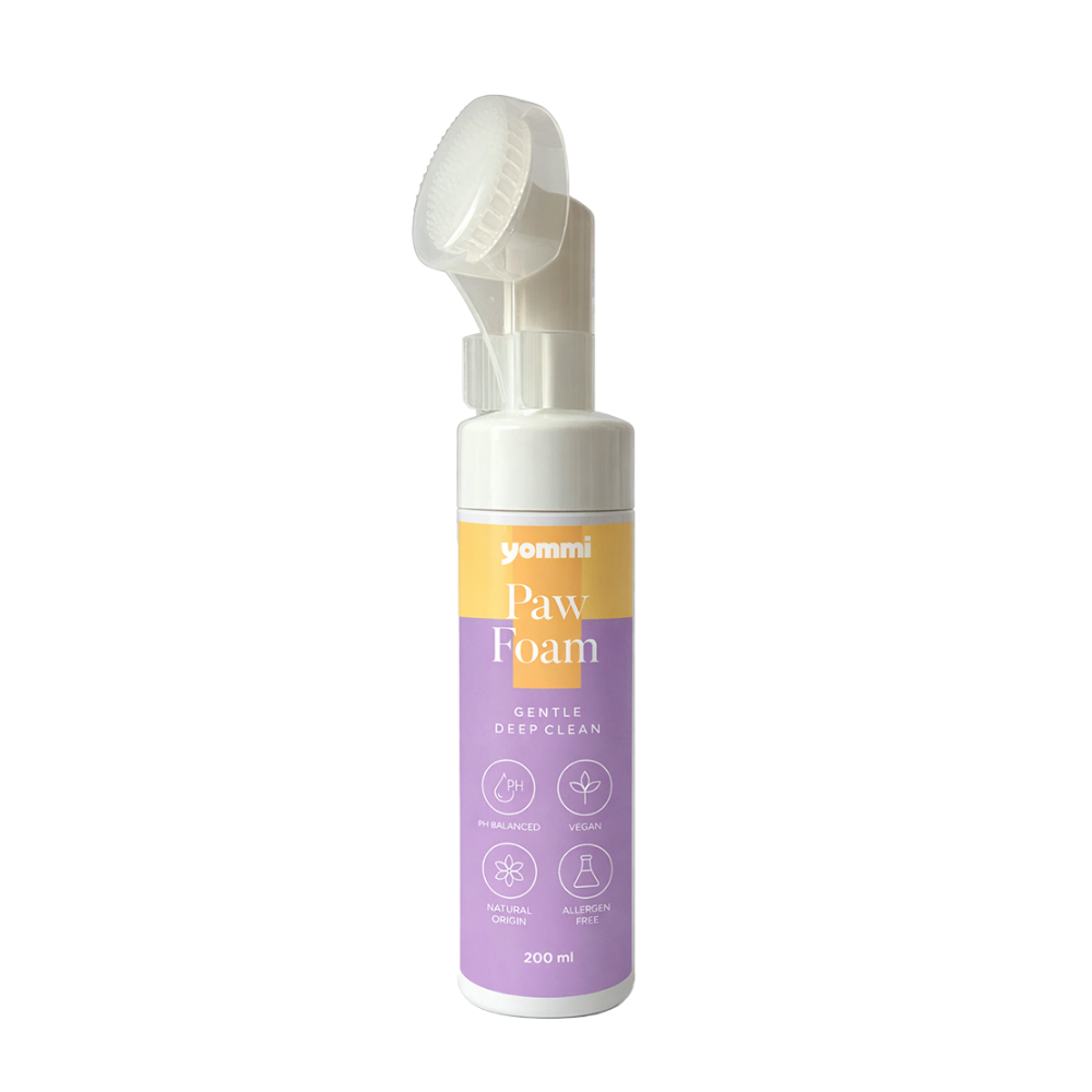 Yommi Paw Foam hond verzorgingsproduct met siliconen borstel 200 ml