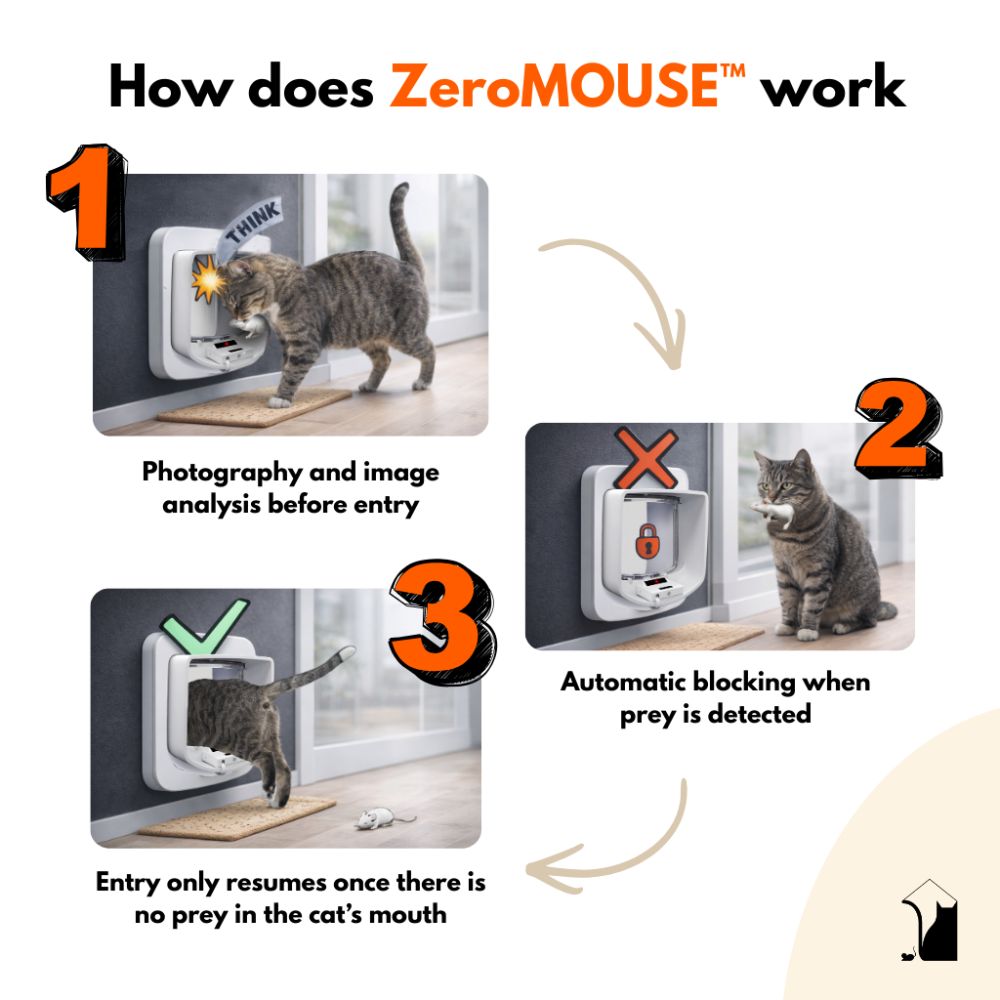 MouseBouncer kattenluik microchip 5.75x1.65 cm