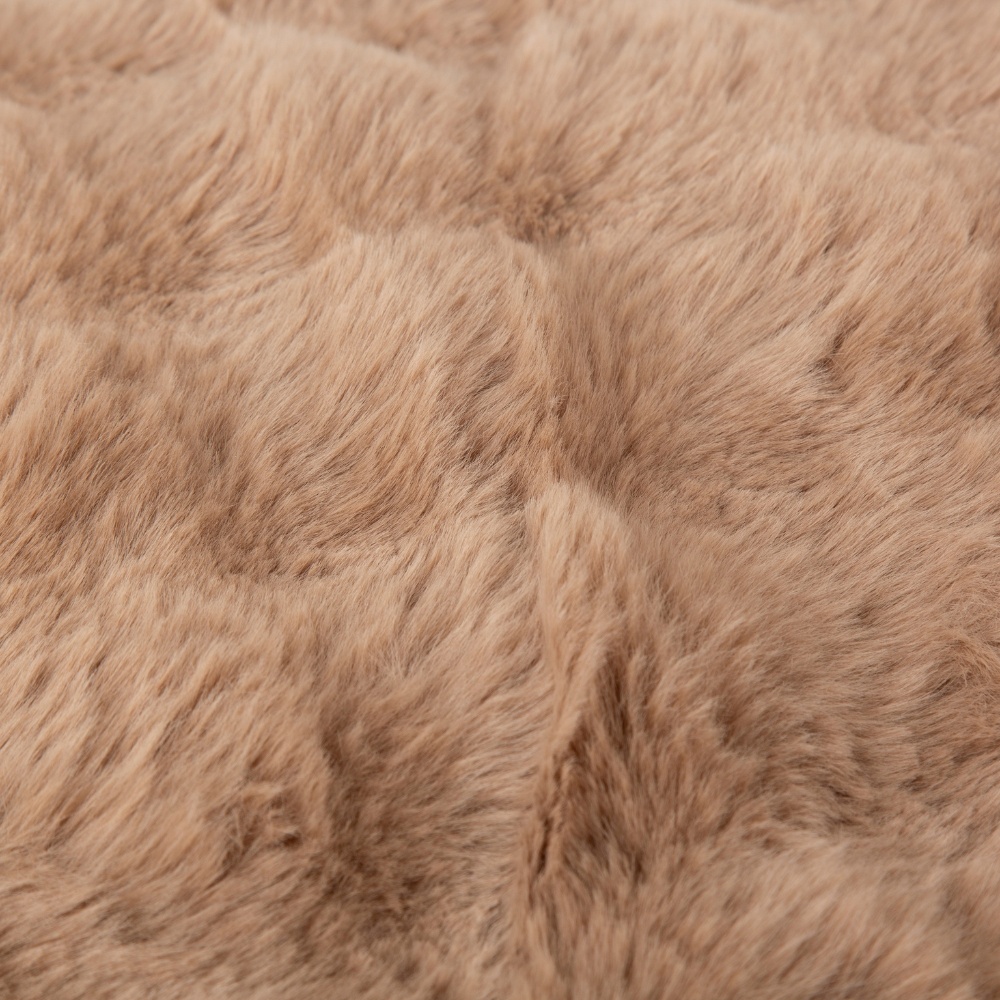 Scruffs kattenbed Alpine Taupe ⌀ 50 cm - luxe imitatie konijnenbont