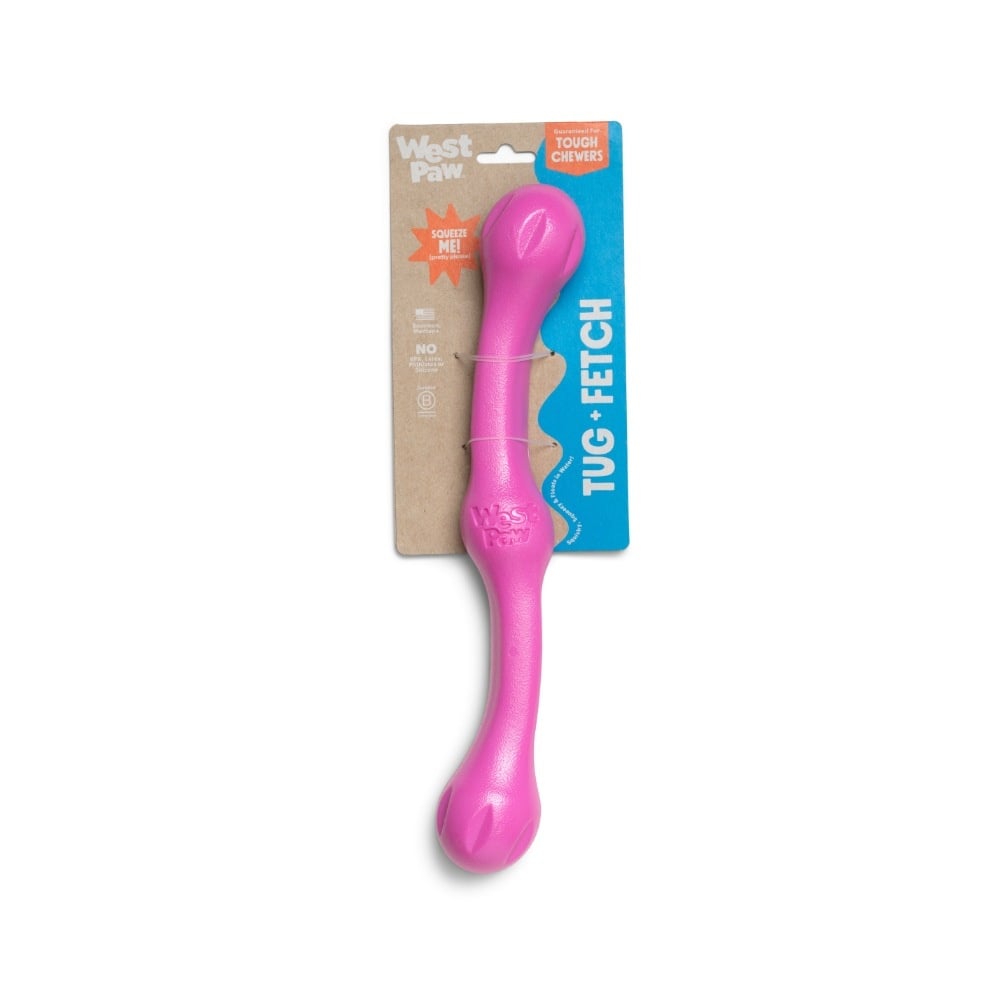 West Paw Zogoflex Echo Zwig Dandelion Geel 35×5 cm – Werpstok