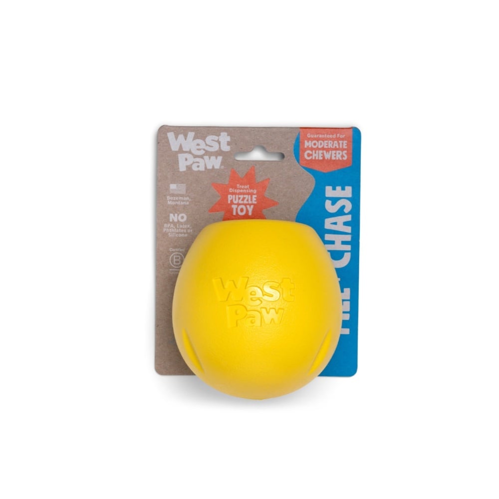 West Paw Zogoflex Echo Rumbl Dandelion Geel – Small 10×10 cm