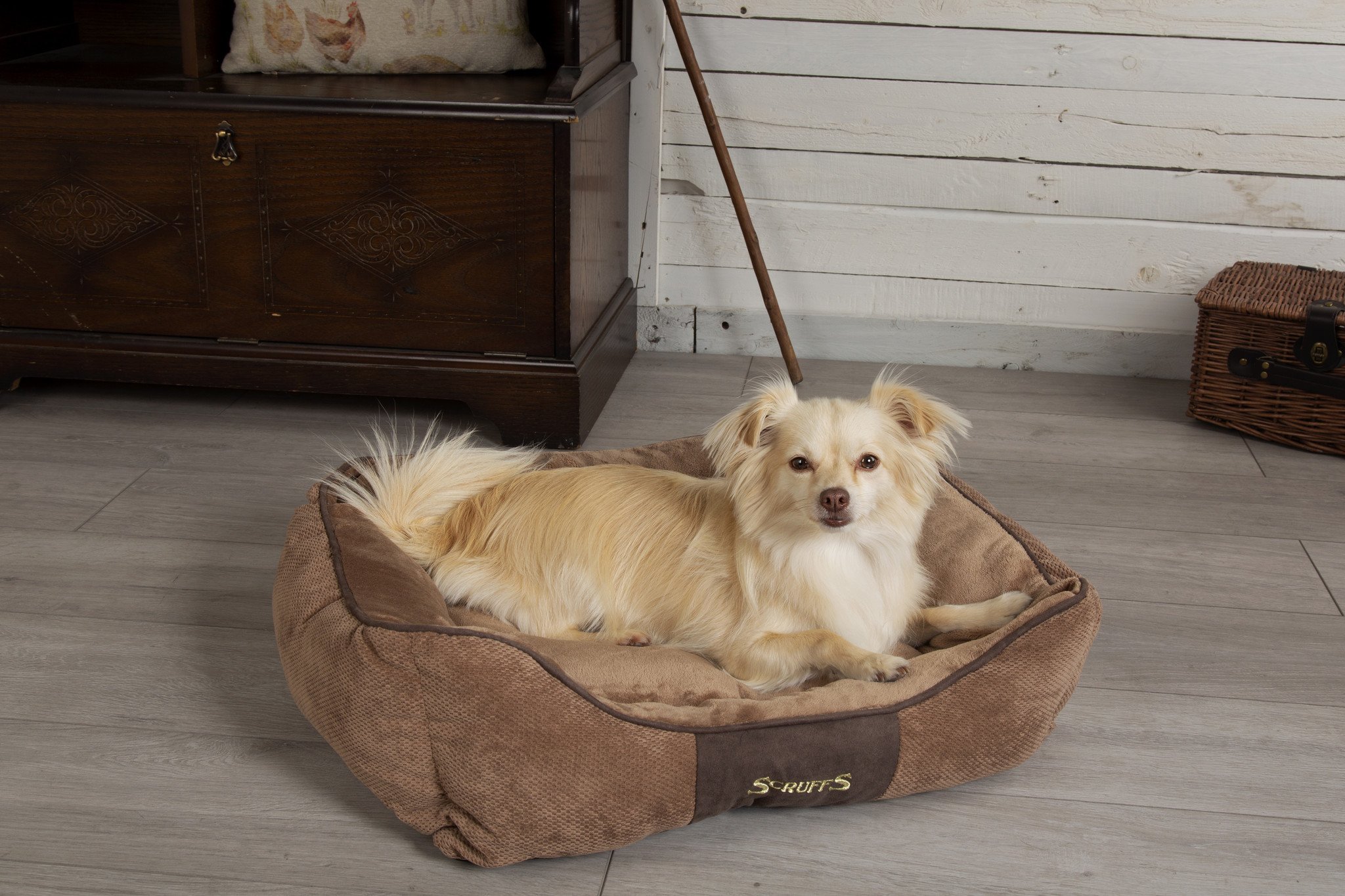 Scruffs Hondenbed Chester Box Medium 60×50 cm – Chocolade Bruin