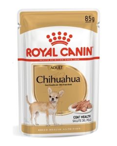 ROYAL CANIN Chihuahua Pouch Natvoeding 12x85 g – Voor gezonde vacht