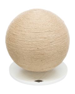 TRIXIE Krabpaal Bal Op Voet Jute/Hout 29×29×31 cm – Modern Design