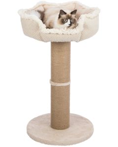 TRIXIE Krabpaal Boho Beige 50×50×97 cm – Jute met Relax-mand