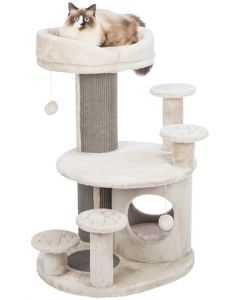 Trixie Krabpaal Emil Lichtgrijs 69×59×96 cm – Compact met Schuilhuisje