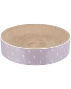 TRIXIE Krabmand Lilly Karton Catnip Lichtgrijs Ø45 cm – 45×10 cm
