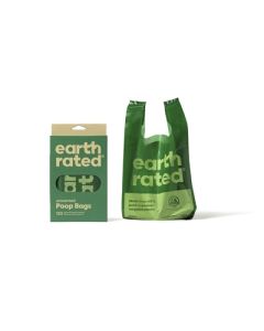 Earth Rated Poepzakjes 120 stuks – Geurloos, Gerecycled, Extra Groot