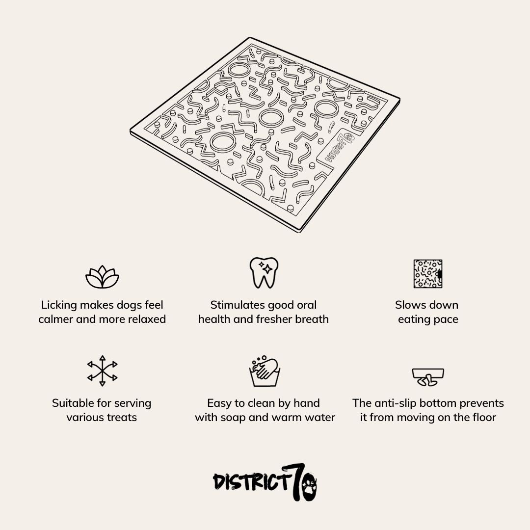 District 70 hondenlikmat QUEST Merengue 28×28 cm – Innovatief ontwerp