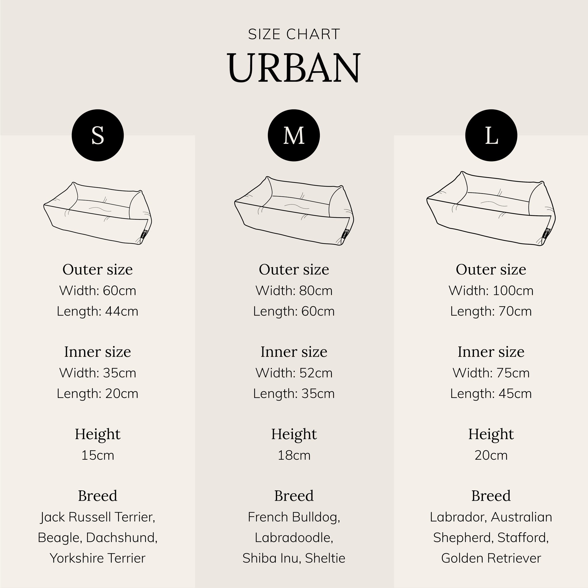 District 70 Hundekorb URBAN Dunkelgrau 80×60 cm - Latte