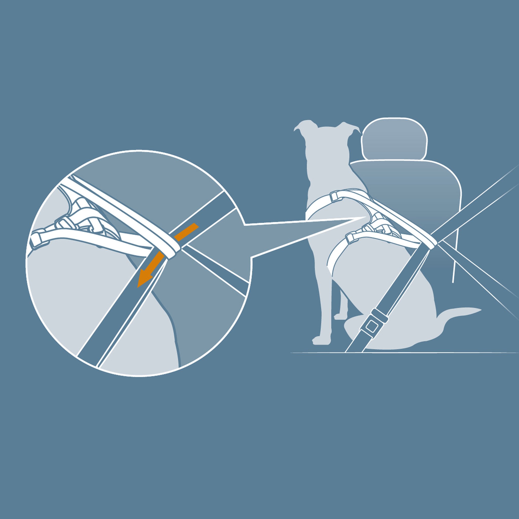 Kurgo hondenharnas Impact Small (4,5-11 kg) – Veilig in de auto