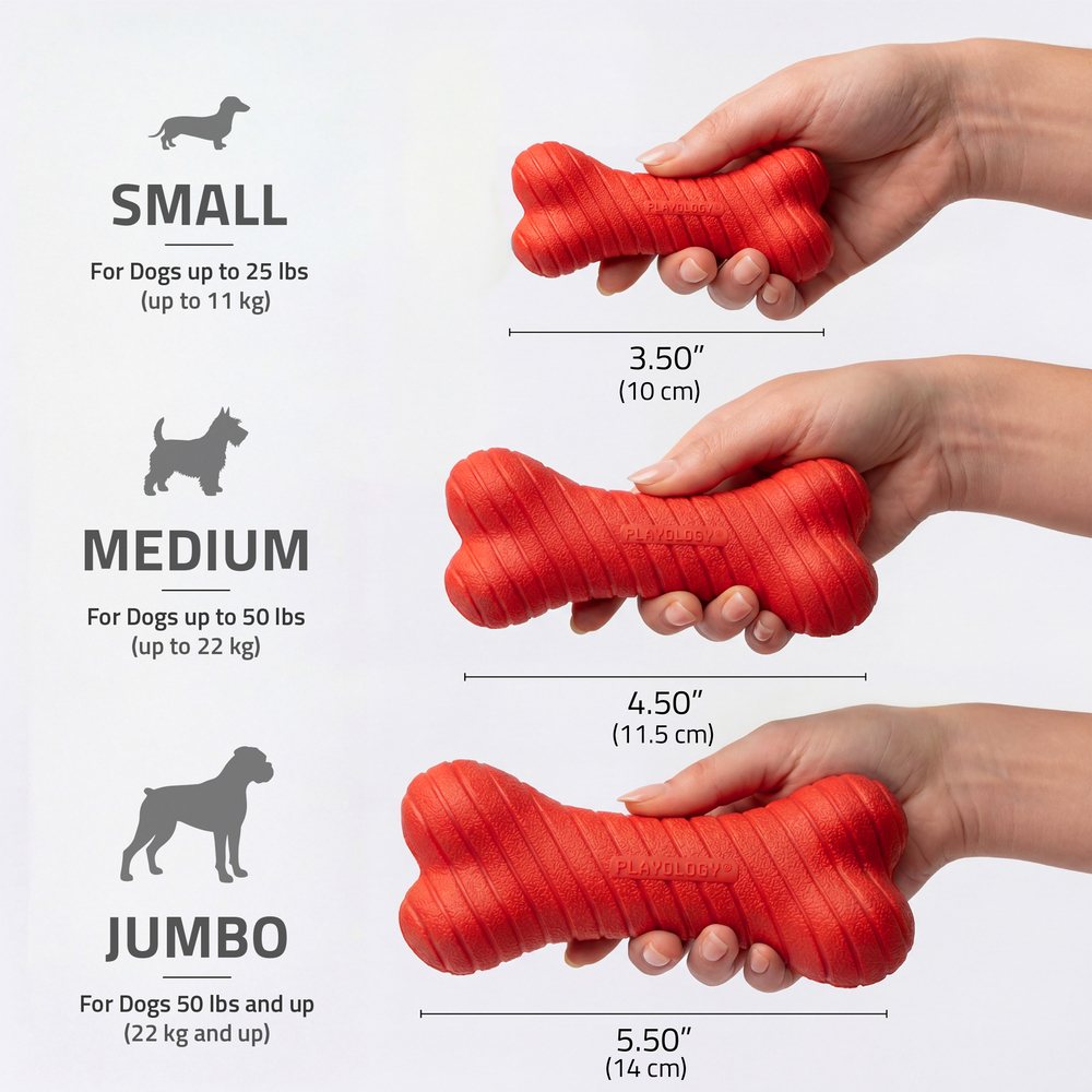Playology Dual Layer Bone honden kauwspeeltje