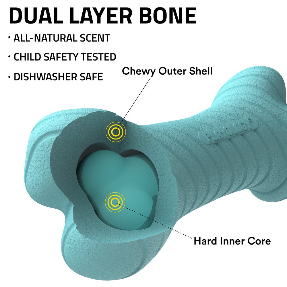 Playology Dual Layer Bone honden kauwspeeltje