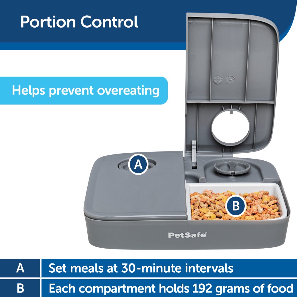 Automatic 2 Meal Pet Feeder voerautomaat 2x355 ml