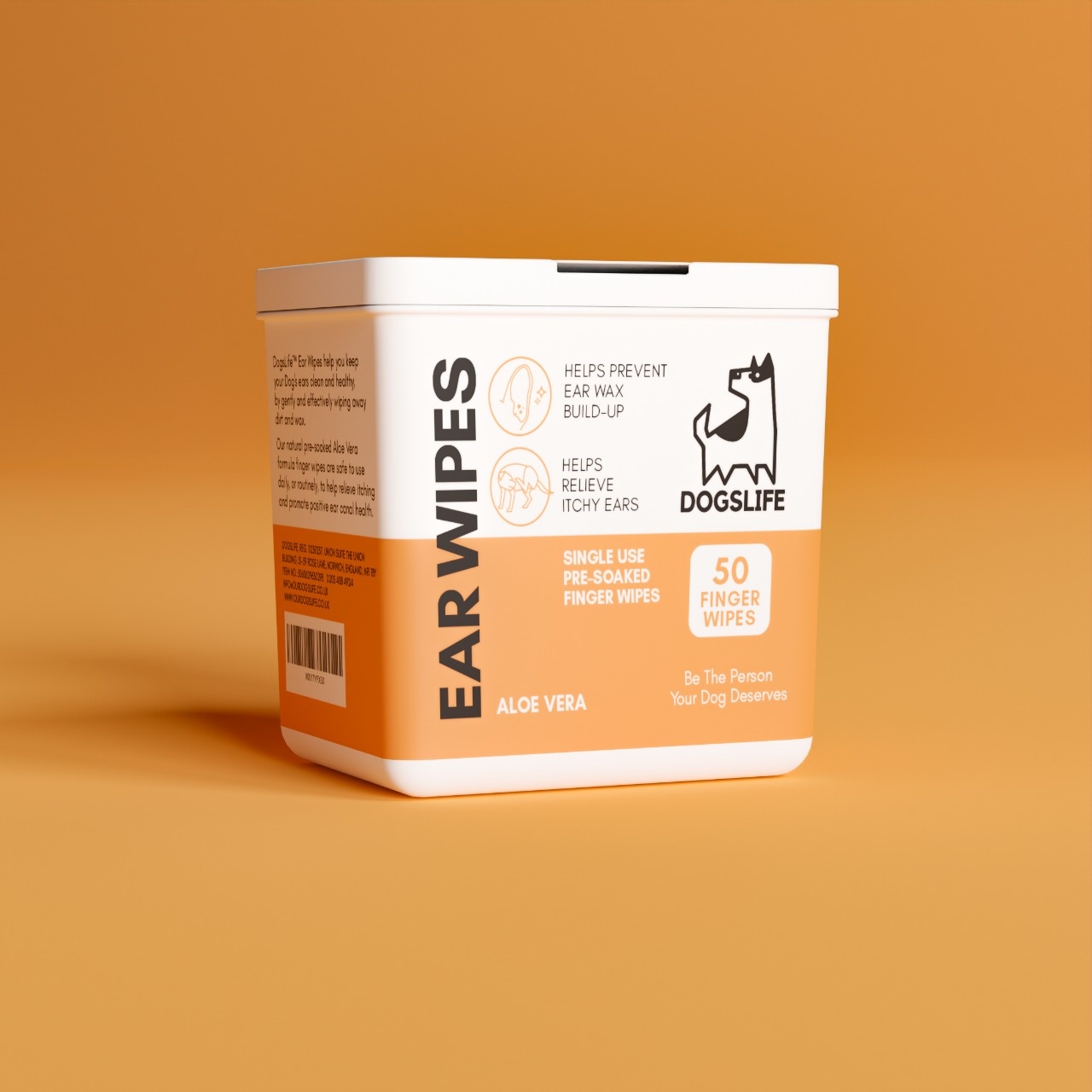 DogsLife Oorwippen voor Honden - Hondenoorreiniging Wipes 15x20 cm