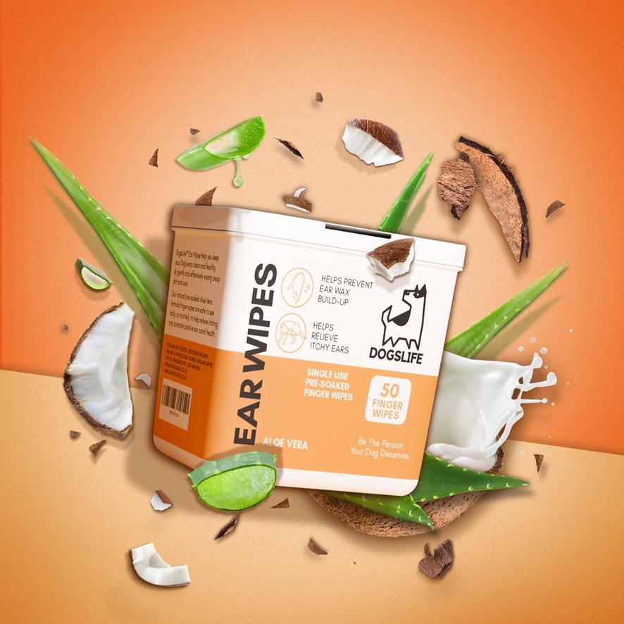 DogsLife Oorwippen voor Honden - Hondenoorreiniging Wipes 15x20 cm