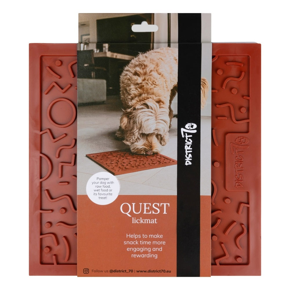 QUEST Leckmatte für Hunde - Dunkelgrau