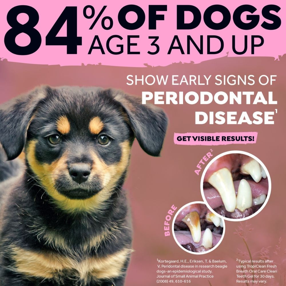 TropiClean Fresh Breath Puppy tandpasta mint gel {{package_size_display}}