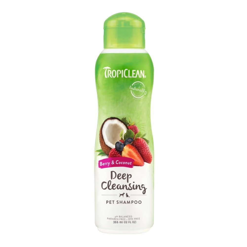 TropiClean Deep Cleaning Shampoo Berry & Coconut shampoo 355 ml