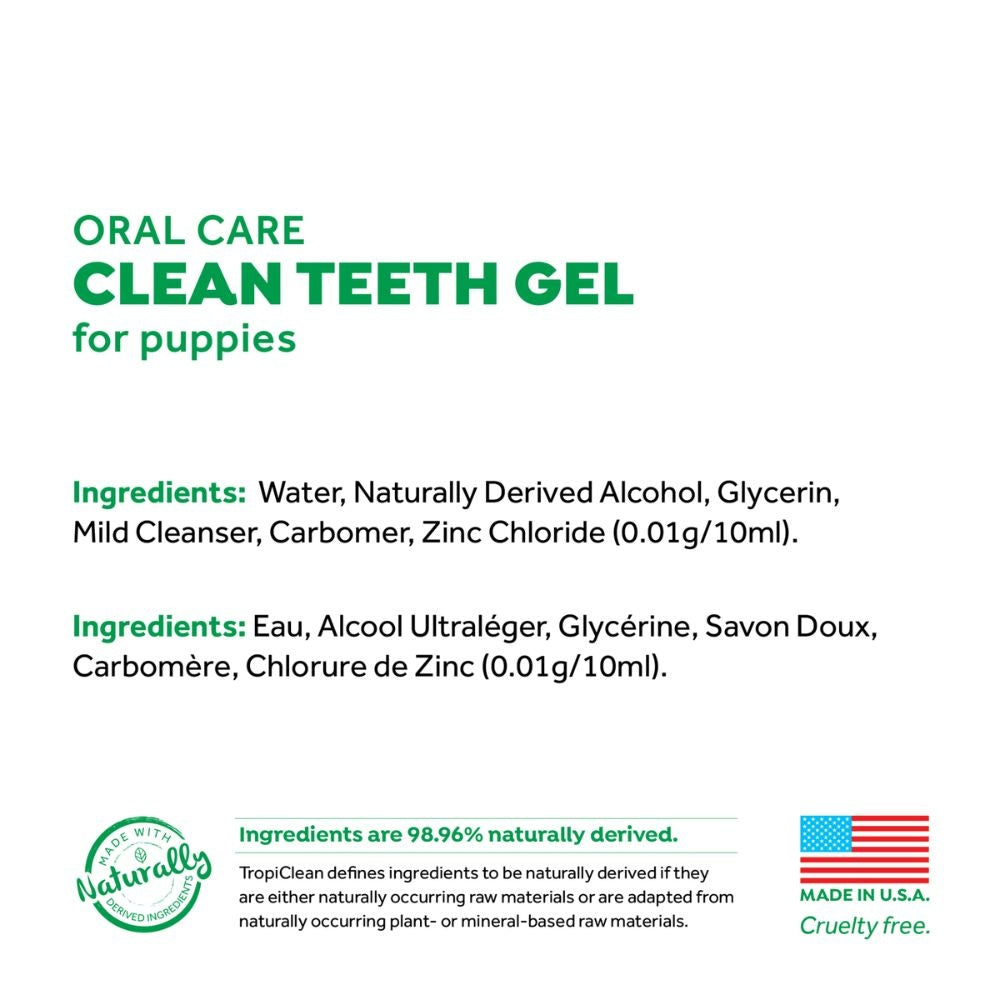 TropiClean Fresh Breath Puppy tandpasta mint gel {{package_size_display}}