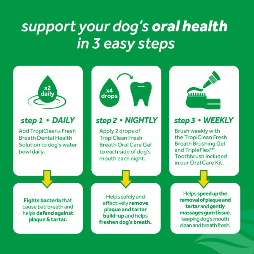 TropiClean Fresh Breath water additief hond