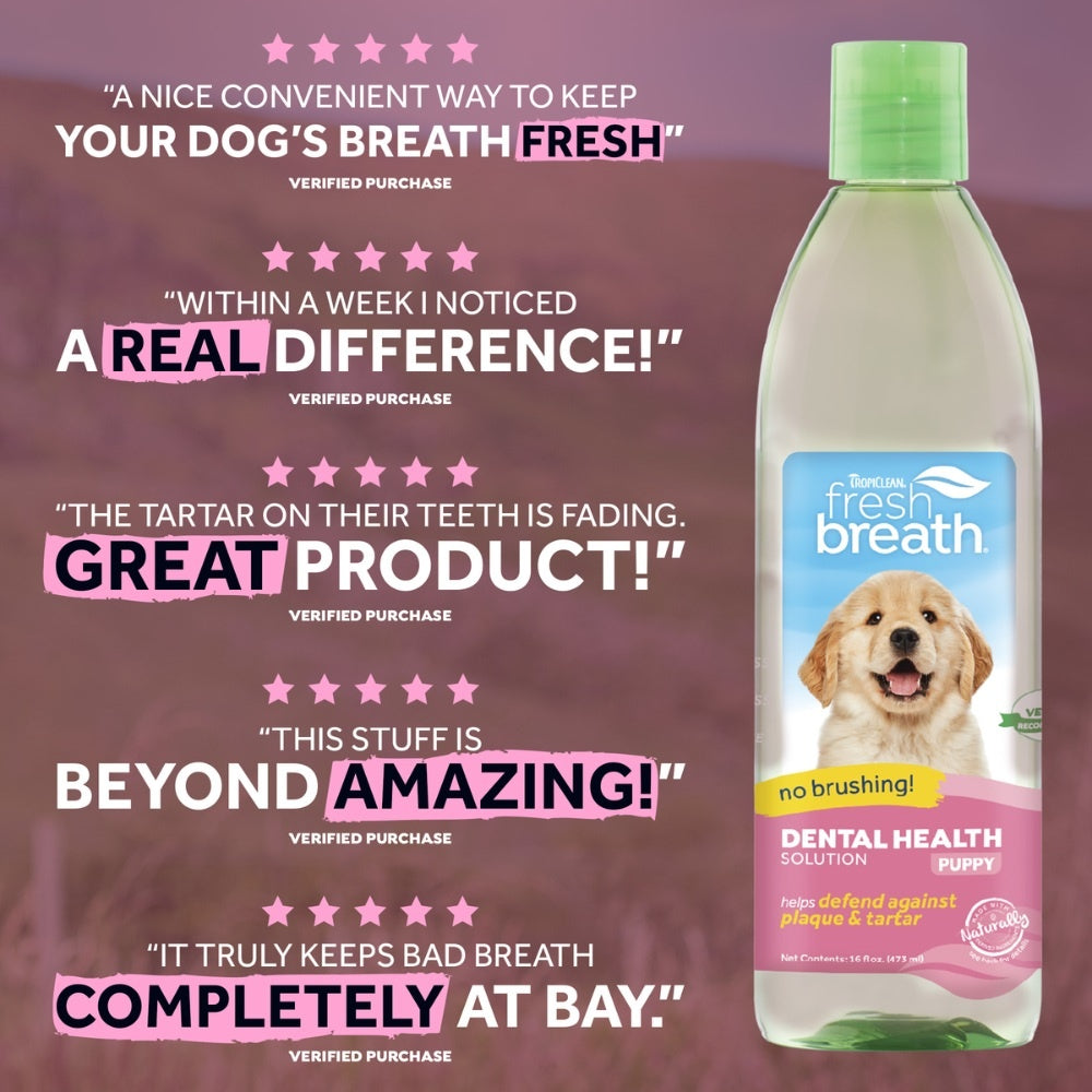 TropiClean Fresh Breath hond verzorgingsproduct smaakloos {{package_size_display}}