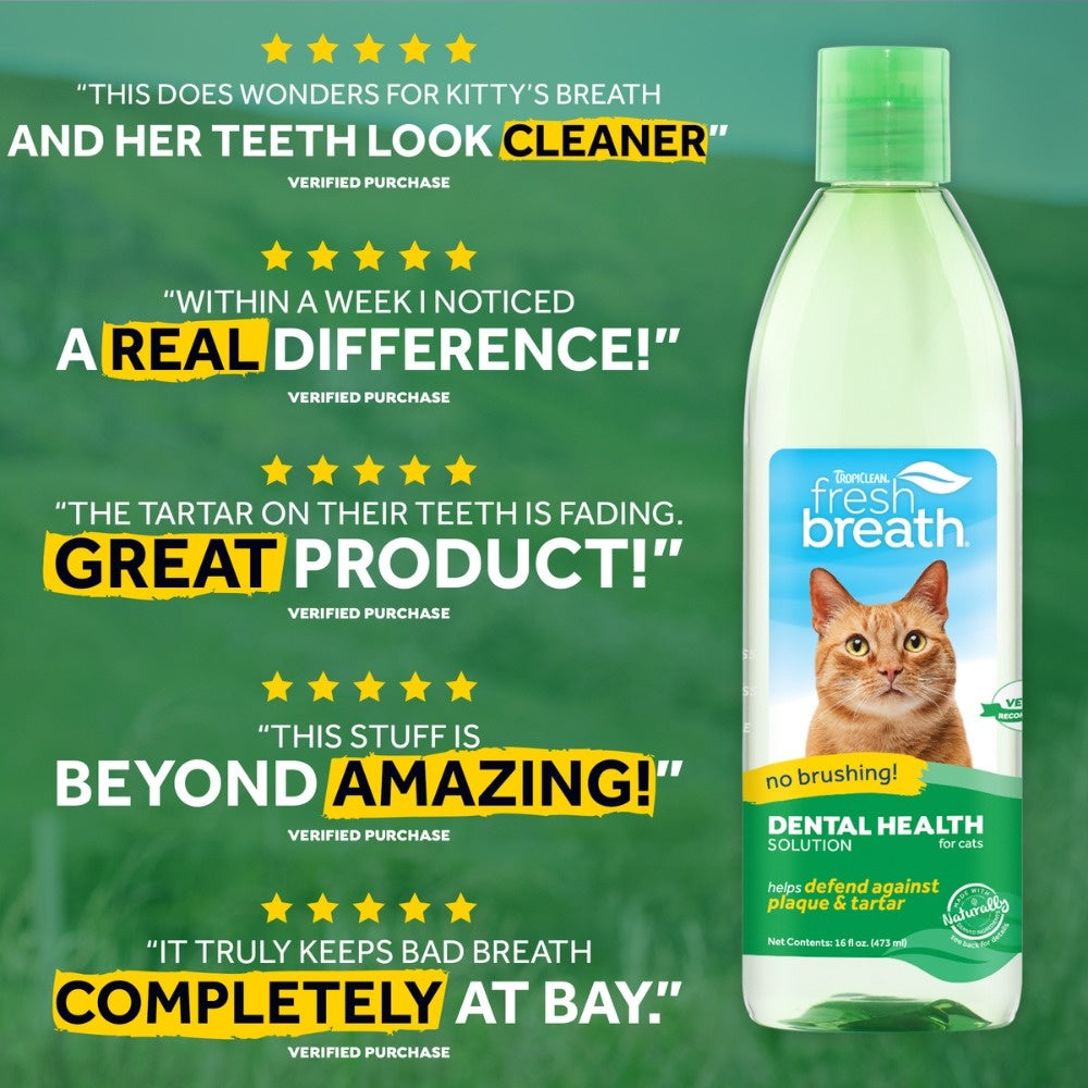 TropiClean kat verzorgingsproduct Fresh Breath wateradditief