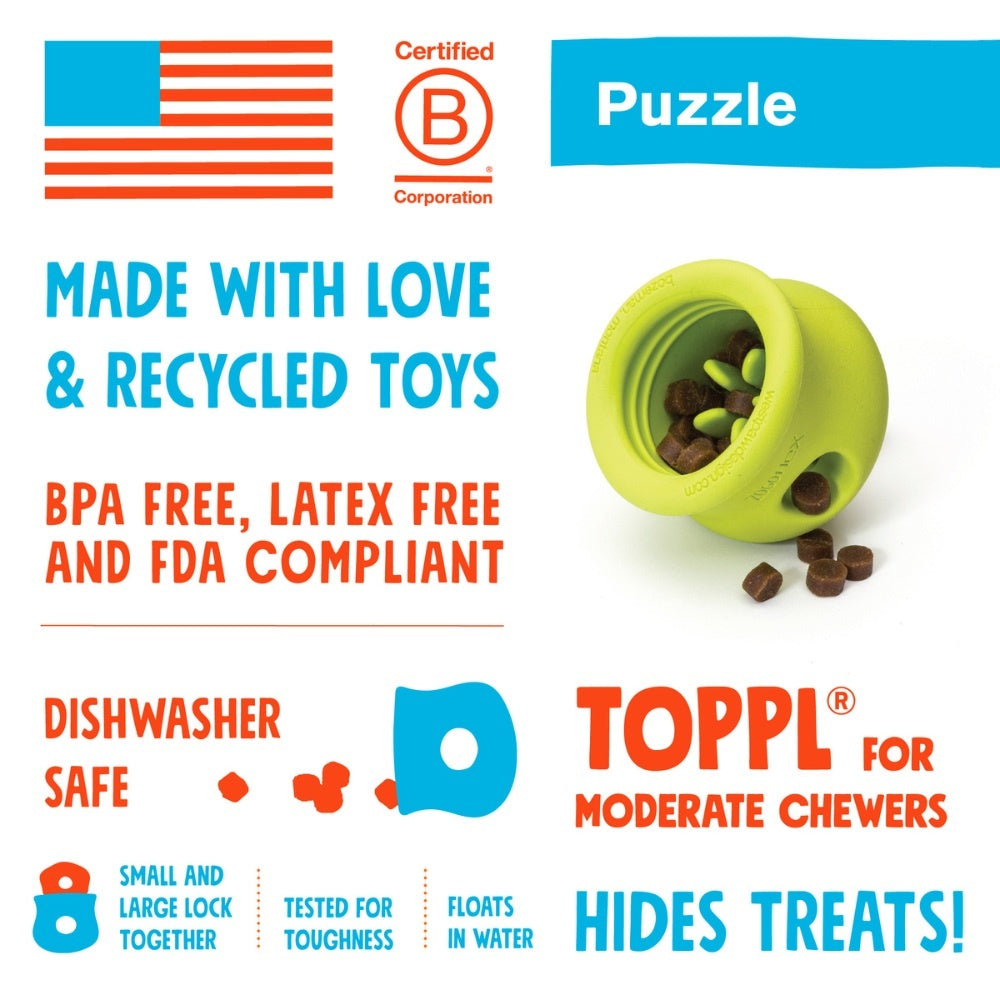 West Paw Zogoflex Toppl puzzelspeeltje voor honden