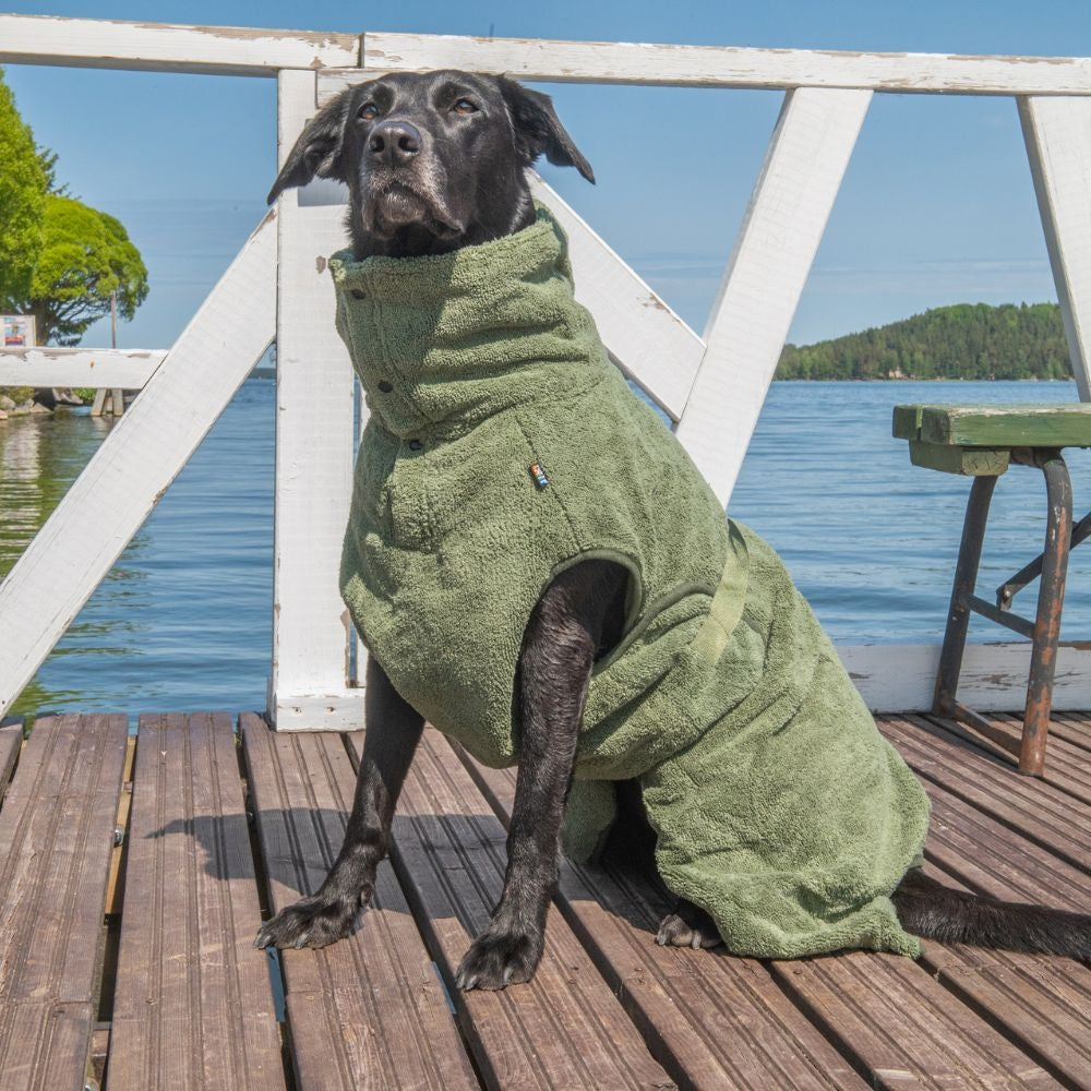 Medea X-Bademantel - Olive / X-Small