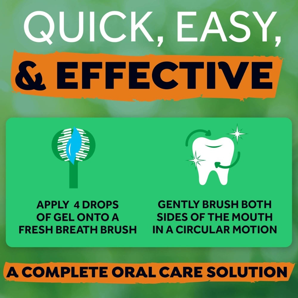 Fresh Breath Oral Care Kit hond verzorgingsproduct met TripleFlex tandenborstel {{package_size_display}}