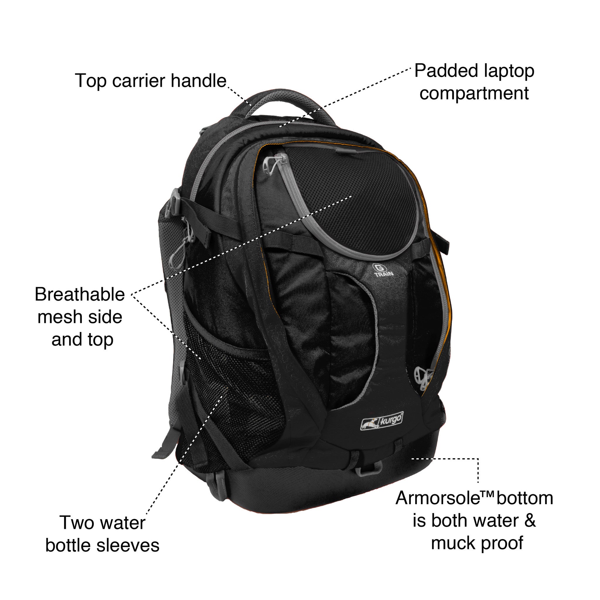 G-Train Hundeträger-Rucksack – Rot