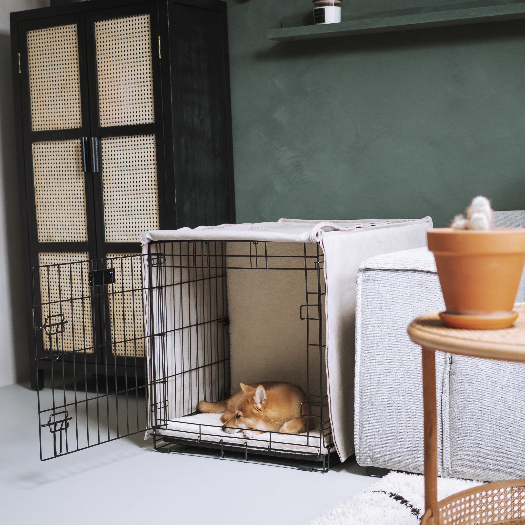 District 70 CRATE Cover Hundebox Bezug Canvas/Baumwolle XX-Large 124x78x81 cm