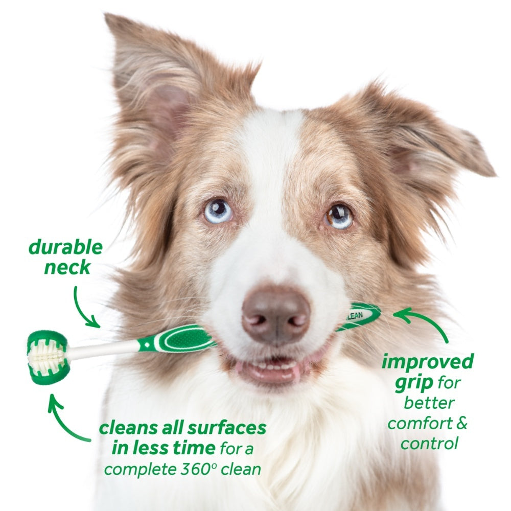 Fresh Breath Oral Care Kit hond verzorgingsproduct met TripleFlex tandenborstel {{package_size_display}}