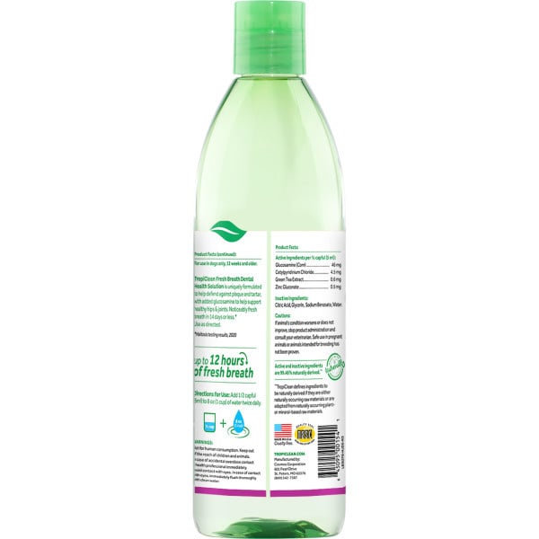 TropiClean Fresh Breath water additief Plus Hip & Joint hond