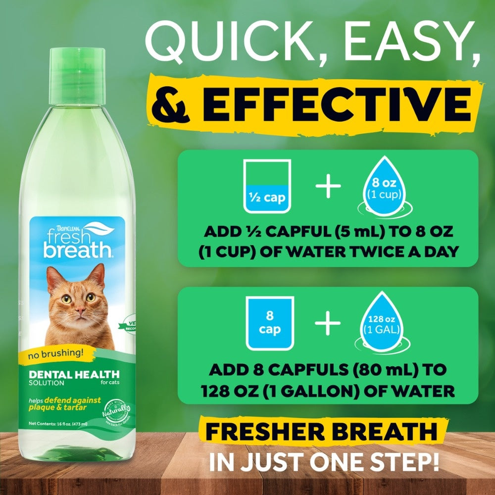 TropiClean kat verzorgingsproduct Fresh Breath wateradditief