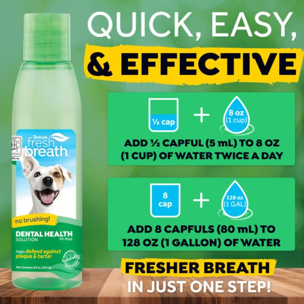 TropiClean Fresh Breath water additief hond
