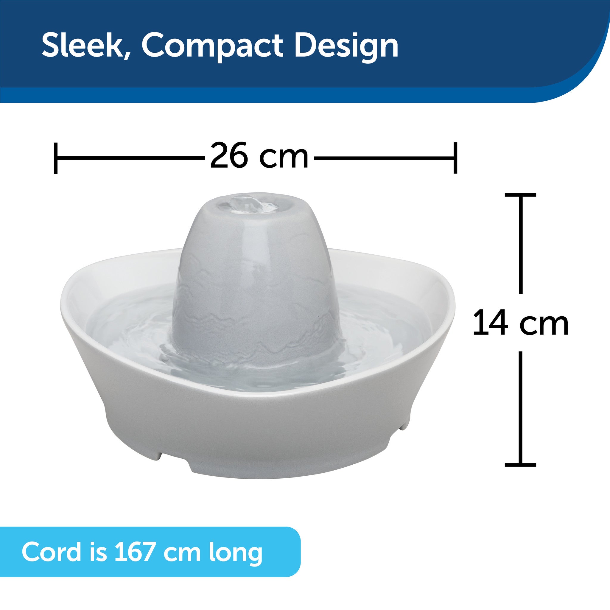 Streamside Keramik-Trinkbrunnen - 1,8 L
