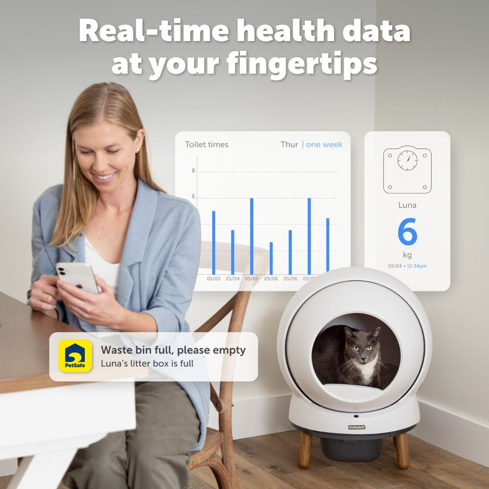 ScoopFree SmartSpin™ Selbstreinigende Katzentoilette