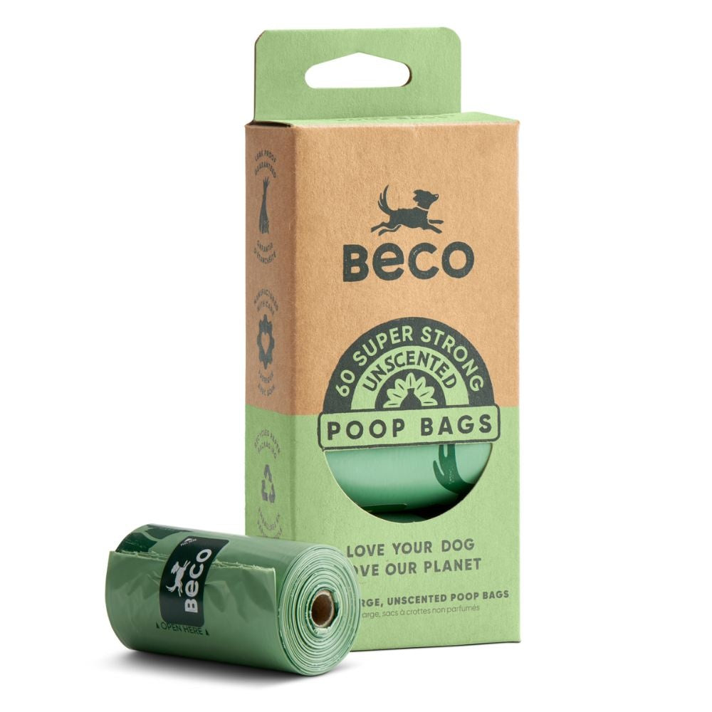 Poop Bags Recycled - Unparfümiert Travel Pack (60) - Travel Pack 60 (4x15)