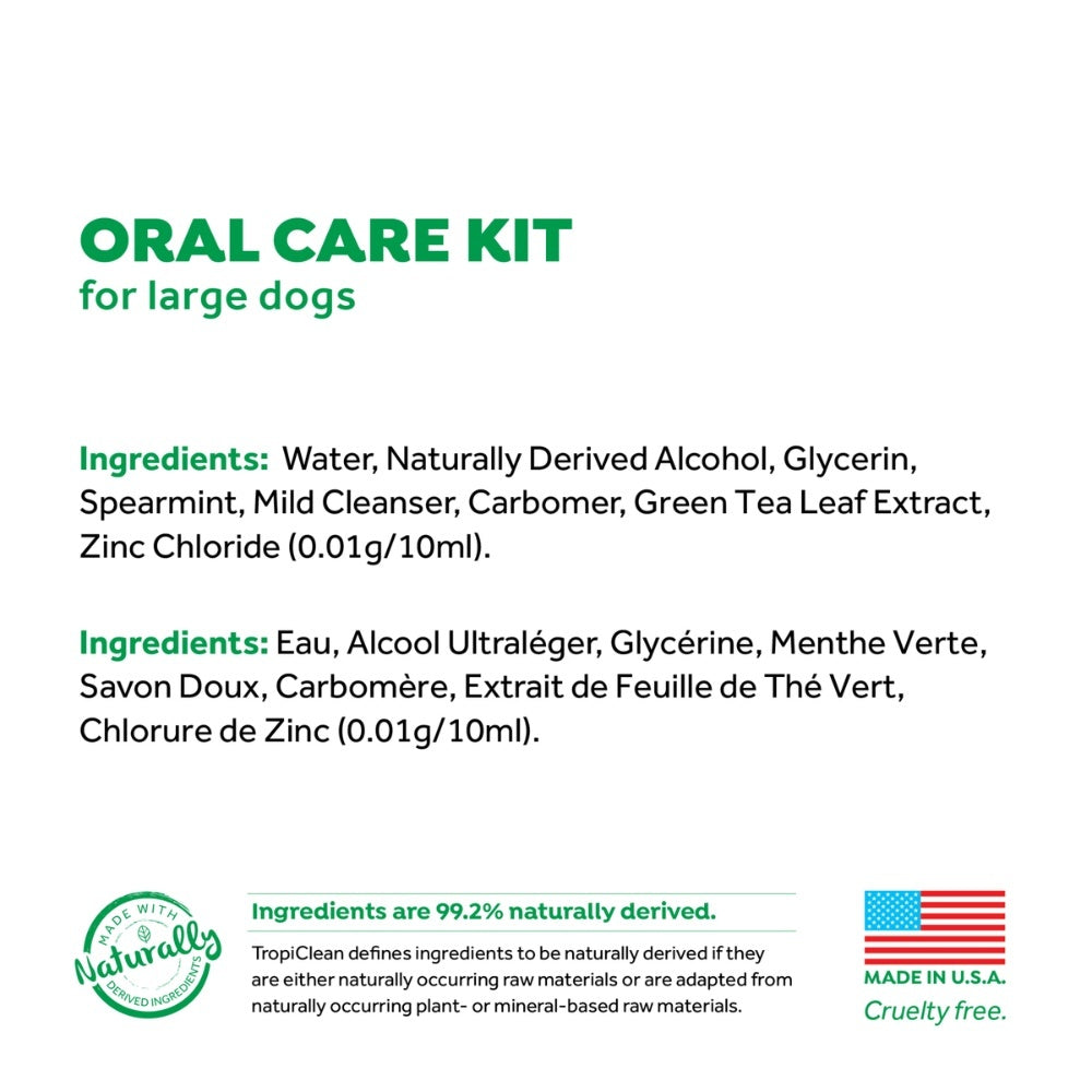 Fresh Breath Oral Care Kit hond verzorgingsproduct met TripleFlex tandenborstel {{package_size_display}}