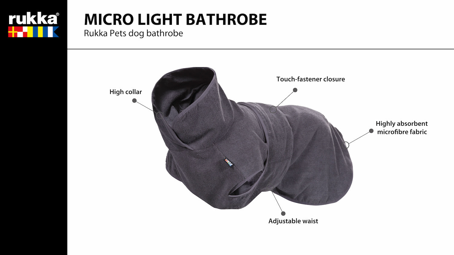 Micro Light Bathrobe - Grau / Large
