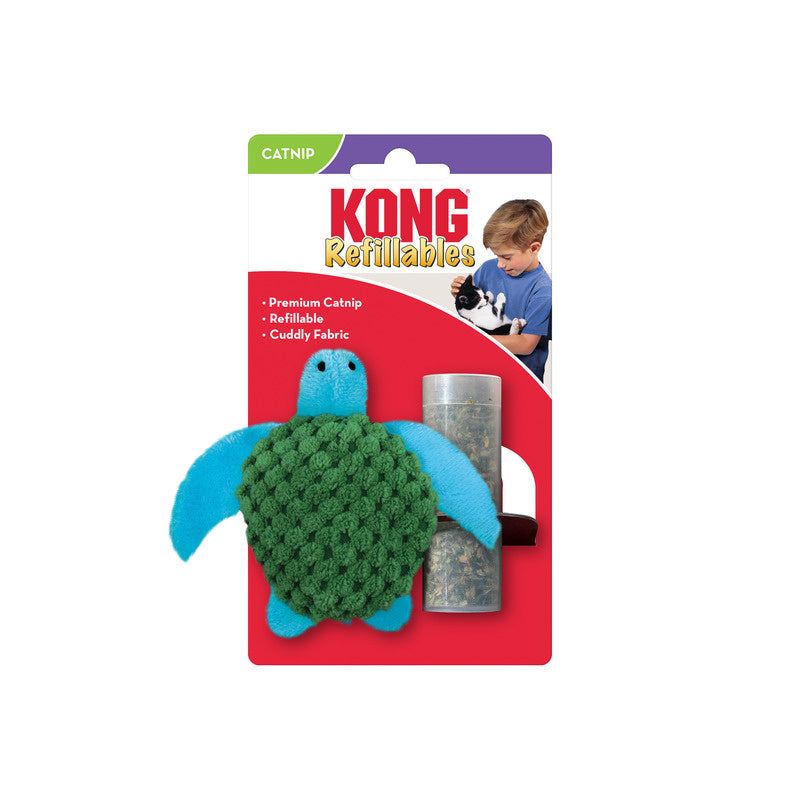 KONG Catnip Refillables Schildpad catnip-speelgoed hervulbaar polyester